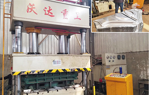 500噸電動(dòng)三輪車(che)擋風闆(pǎn)沖壓成(chéng)型液壓(yā)機視頻(pín)